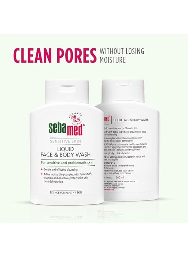 Sebamed Liquid Face & Body Wash 200Ml -Moisturizing Protects The Skin From Dehydration - Image 4